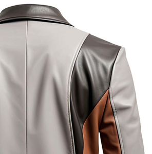 Vestes en cuir respirantes pour hommes grandes tailles - Toutes saisons Tamda International Manches longues 280g Logo personnalisé devant et derrière - Product Image 3