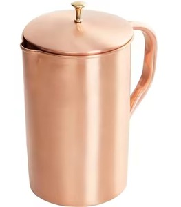 Premium Drinkware Copper Jug Water Pitcher Pure Copper for Home Kitchen Dining <b>Table</b> Use - Product Image 3