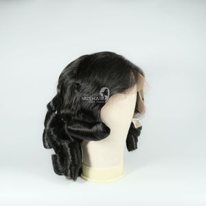 Perruque à dentelle Machine perruque Vierge Cheveux Humains Vietnamiens Full for Lace Frontal Perruque Personnalisée 13*4 Couleurs Vagues Naturelles Dentelle Transparente - Product Image 2