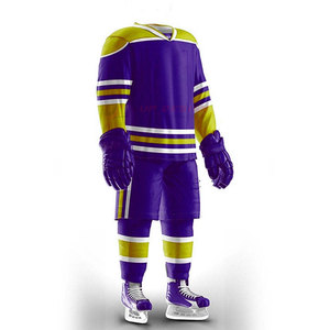 Uniforme de hockey sur glace par sublimation, design très populaire, respirant, haute qualité, 100% polyester, personnalisable, faible MOQ, service OEM - Product Image 2