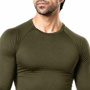 Custom <b>Men's</b> <b>Compression</b> Long Sleeve <b>Shirt</b> Quick Dry Long Sleeve Tee Quick Dry Breathable Fitness Top For <b>Men</b> <b>Compression</b> <b>Shirt</b> - Product Image 4