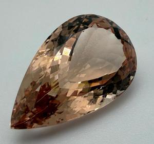 Pierre précieuse naturelle Shamim Gems Morganite 13,92 carats taille libre coupe poire pêche pierre lâche authentique pour la fabrication de bijoux - Product Image 3