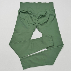 Custom Logo Nylon Fitness Gym Yoga Pants Active Wear <b>Pocket</b> Breathable High Waist Scrunch Butt Yoga <b>Leggings</b> for Women - Product Image 3