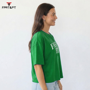Camisetas de Verano para Mujer, Corte Regular, 100% Algodón, Personalizadas, Casuales, Manga Larga, Cuello Redondo con Plumas, Ecológicas - Product Image 3