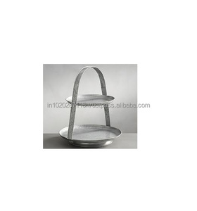 Support à gâteau rond en métal cuivré pour événements bohèmes rustiques et paramètres de célébration écologiques - Product Image 4