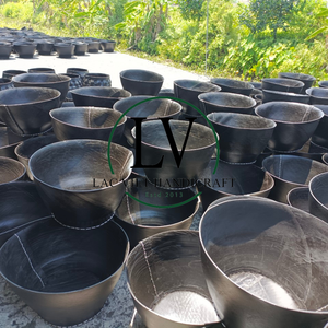 Panier de rangement en granulés de caoutchouc recyclé en gros, paniers en bois faits à la main avec poignées, provenant d'une usine au Vietnam - Product Image 4