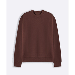 Sweat-shirt uni pour homme, coupe classique, col rond, décontracté, manches longues, pour l'hiver - Product Image 4