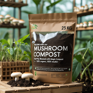 Engrais de compost de champignons 100% naturel et biologique pour les parterres de fleurs, l'agriculture et les petites exploitations maraîchères - Product Image 3