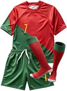 Uniformes de Fútbol Personalizados al por Mayor, Impresión por Transferencia de Calor, Conjunto de Camiseta de Fútbol Unisex, Secado Rápido, Transpirable, Nombre del Jugador - Product Image 5