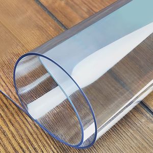 Disposable Clear <b>Table</b> <b>Cover</b> Protector 96"x46" 2mm Thick Desk Pad for Dining Room - Product Image 1