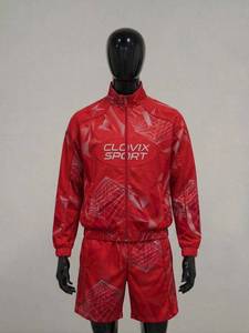 ชุดแจ็คเก็ตกันลมและกางเกงขาสั้นแฟชั่น 2 in 1 คุณภาพสูง ผลิตด้วยเทคนิค Sublimation น้ำหนักเบา เหมาะสำหรับเล่นกีฬา รับผลิตแบบ OEM และ ODM - Product Image 5