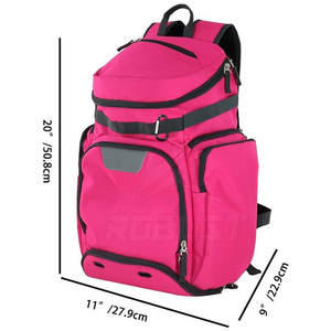 Sac à dos de basket-ball, sac de transport de sport polyvalent, bretelles réglables, grand espace de rangement, fermeture éclair, nylon écologique, polyester - Product Image 4