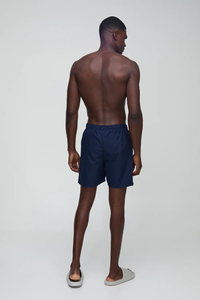 Wholesale Custom Casual Quick-Dry Breathable Stretch Fabric Solid Polyester Swim <b>Trunks</b> Shorts Swimwear For <b>Men</b> - Product Image 2