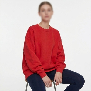Custom Winter Sweatshirts Long Sleeve Crewneck <b>Jumper</b> <b>Pullover</b> Soft Cotton 350 gsm Fleece Women Sweatshirt With Your logo - Product Image 5