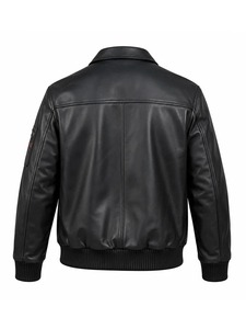Veste en cuir coupe-vent éco-responsable Masters of the Universe Dolph Lundgren, style streetwear - Product Image 2