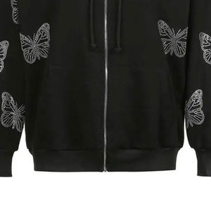 All Season Wear Unisex <b>Rhinestones</b> <b>Hoodies</b> Lightweight Top Trending Breathable Oversized <b>Rhinestones</b> Hoodie For Sale - Product Image 4