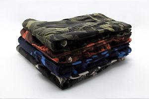 Shorts cargo camouflage pour homme 100% coton toile taille mi-haute braguette boutonnée décontracté longueur Bermuda poches respirant - Product Image 5