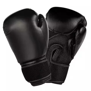 Gants de boxe de qualité supérieure, noirs néon, pour l'entraînement, gants professionnels d'arts martiaux, gants de combat en cuir, gants de Muay Thai pour hommes - Product Image 4