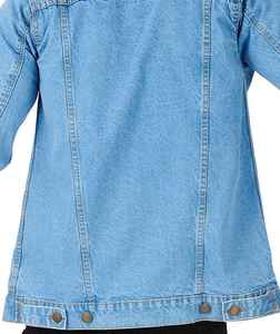 แจ็คเก็ตยีนส์ฤดูหนาวราคาดีที่สุดสำหรับผู้ชาย ออกแบบโลโก้ได้ตามต้องการ คุณภาพสูง สีพื้น สตรีทแวร์ - Product Image 4