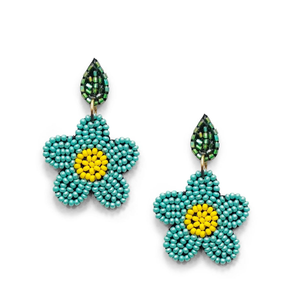 Pendientes de bordado con cuentas, elegantes y muy vendidos, perfectos para atuendos casuales y festivos. Cantidad disponible: MULTI CRAFT - Product Image 1