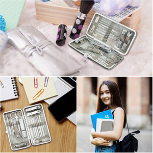 Wholesale 6 PCS Custom Nail Care <b>Manicure</b> & Pedicure <b>Kit</b> Stainless Steel Beauty Instruments Set - Product Image 6