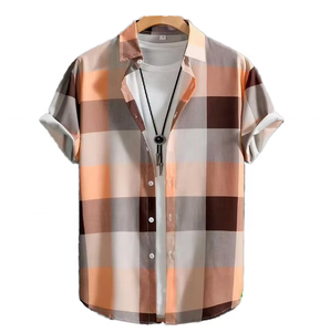 Camisa Hawaiana de Manga Corta para Hombre, Personalizada con Estampado Geométrico 3D Creativo, Estilo Moderno y Casual de Alta Calidad - Product Image 1