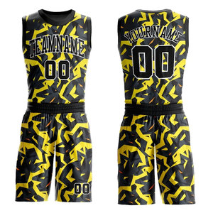 Custom Basketball Jersey Set Sleeveless Mesh Uniform With Team Name Number 00 For Adults All Seasons Sublimated <b>Print</b> - Product Image 6