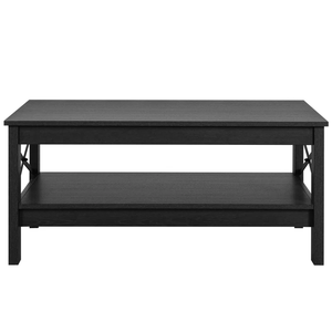 Table basse en bois au design moderne et élégant pour la maison, le salon pour ranger les livres, les magazines et les collations. - Product Image 3