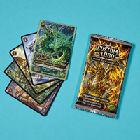 Jeu de cartes à collectionner anime personnalisé avec impression couleur intégrale, collection premium holographique, cartes de jeu en papier TCG avec emballage de vente au détail