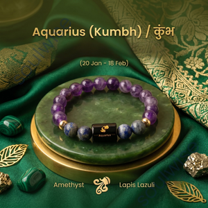 Aquarius <b>Amethyst</b> Beaded Bohemian Crystal & Rhinestone <b>Bracelet</b> - Product Image 3