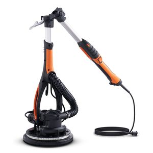 Levigatrice a Parete da 900W con Velocità Regolabile 800-1800 RPM, Include 12 Tamponi Abrasivi, 3 Tubi di Aspirazione, Design Pieghevole per Levigatura - Product Image 1