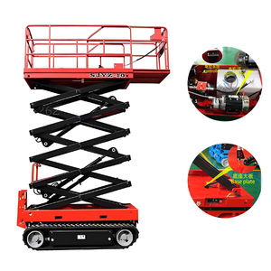 Plateforme élévatrice à ciseaux automotrice avec <span class=keywords><strong>hauteur</strong></span> de plateforme de 8 m et double alimentation pour entrepôt - Product Image 1