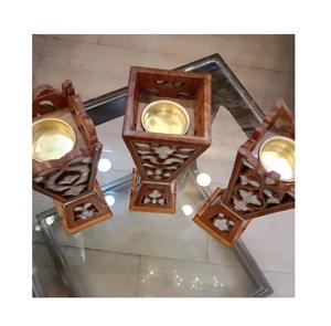 Brûleur à Bakhoor en bois poli fait main, portable, parfumé, religieux, pour l'Aïd et le Ramadan, à prix compétitif - Product Image 5