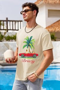 เสื้อยืดผู้ชายลายกราฟิก ลำลอง พิมพ์ลาย คอกลม แขนสั้น ผ้าฝ้ายนุ่ม สวมใส่สบาย เหมาะกับฤดูร้อน แฟชั่นสตรีทแวร์สุดเทรนด์ - Product Image 2