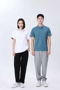 Polo de punto unisex de manga corta de secado rápido para golf y tenis, anti-bolitas, al por mayor - Product Image 4