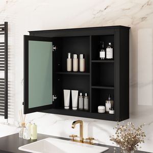 Moderno Armadietto Portamedicinali da Parete 35 X 27.5 con Specchio, Mobile per Bagno - Product Image 4