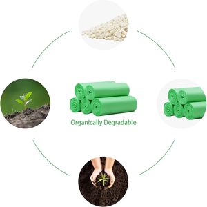 Trash <b>Bags</b> Small Biodegradable Garbage <b>Bags</b> <b>Compostable</b> Food Waste Can Liners Wall - Product Image 2