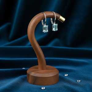 Pendientes de Aguamarina con Corte Esmeralda, Plata de Ley 925, Piedra de Nacimiento de Marzo, Elegante Gema Azul, Joyería Colgante, Regalo - Product Image 2