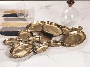 ชามชุบเซรามิกสำหรับงานเลี้ยงงานแต่งงานงานเลี้ยงบุฟเฟ่ต์ดีไซน์หรูหราทันสมัยเป็นมิตรกับสิ่งแวดล้อม - Product Image 2