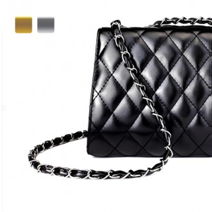 Borsa a portafoglio con tracolla incrociata a catena in pelle da donna con borsa a tracolla elegante ed elegante - Product Image 1