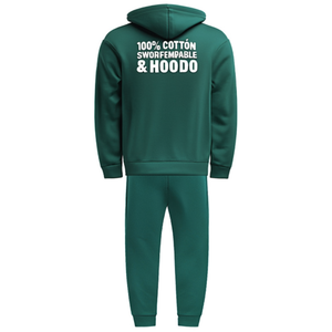 Ensemble de survêtement de jogging ajusté pour homme, 100 % coton, confortable, avec sweat-shirt et sweat à capuche cargo brodés - Product Image 3