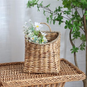 Cesta Colgante de Jacinto de Agua para Pared, Cesta Tejida Multiusos para Puerta Principal, Hogar, Jardín, Despensa, Decoración Rústica de Granja - Product Image 5