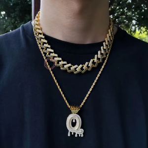 Dropshipping Hip Hop Large <b>Disc</b> Cuban Chain Fine Jewelry Necklaces & Charms Trendy Men's Streetwear Jewelry - Product Image 2