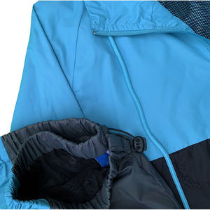 Conjunto Deportivo Ecológico para Hombre, Talla Grande, Bloques de Color, Chaqueta Cortavientos de Algodón/Poliéster, Ropa Deportiva de Entrenamiento, Conjunto de Dos Piezas - Product Image 3