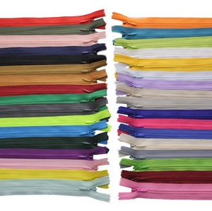 Wholesale Colorful U-Shaped Close End Nylon Invisible <b>Zipper</b> for Pillow, Garment & Apparel - Product Image 1