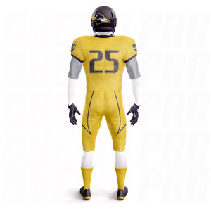 Paquete de Uniformes de Fútbol Americano a Precio de Fábrica, Ropa Deportiva Personalizada de Poliéster Sublimado de Secado Rápido, Bolsas de Accesorios para Uniformes - Product Image 3