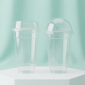 Clear <b>Plastic</b> <b>Cups</b> With Lids Round PP Disposable Beverage <b>Cup</b> 16oz 22oz For Coffee Tea Cold Drink - Product Image 1