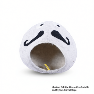 Maison pour chat en feutre marron, confortable et élégante, cage pour animaux - Product Image 2
