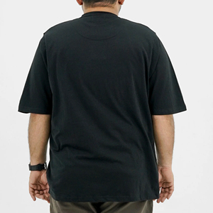 Camiseta Blanca Personalizable para Hombre, Talla Grande, con Estampado Digital, Diseño Liso en Blanco y Negro - Product Image 5