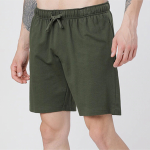 Pantalones Cortos Bermuda de Algodón para Hombre, Color Sólido, Cintura Elástica, Estilo Casual, Talle Medio, Tejido Transpirable - Product Image 4